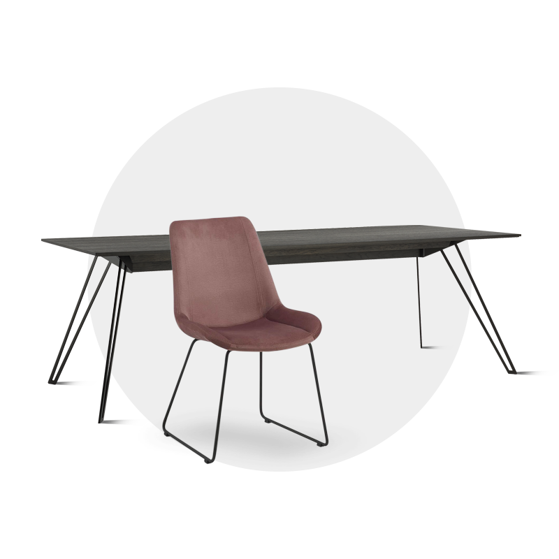 bureau design met stoel
