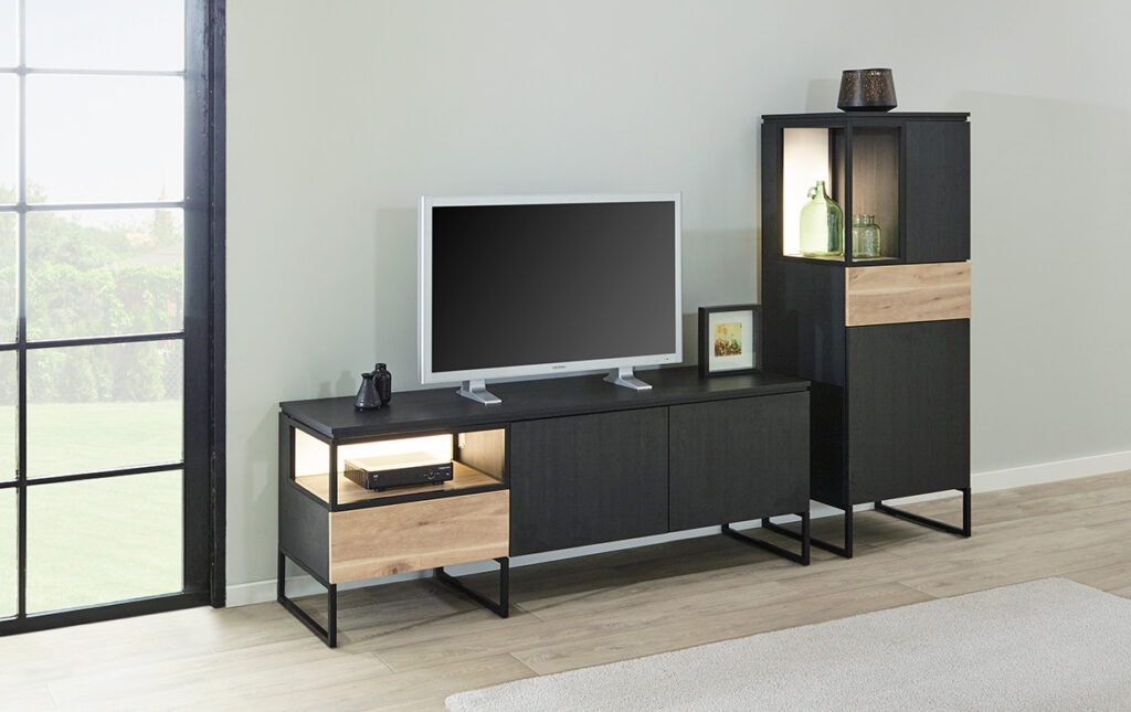 living Ponsaerts Meubelen tv-meubel zwart hout